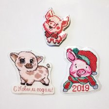 Работа «Магниты на холодильник "Свинки" (декабрь 2018)»