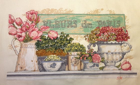 Работа «Flowers of Paris»