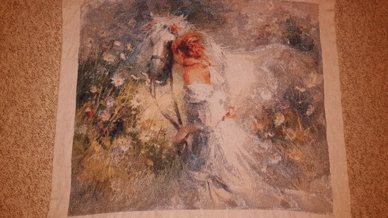 Работа «Девушка с лошадью»