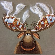 Работа «Рождественский лось»