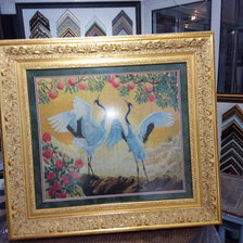 Работа «Журавли под персиковым деревом»