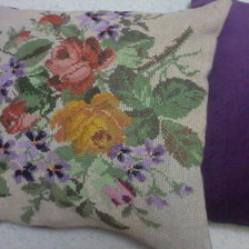 Работа «самая первая вышивка.вышита по очень старой схеме .»