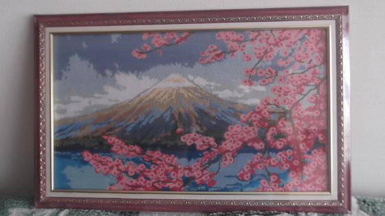 Работа «Гора Фудзи, сакура.»
