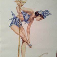 Работа «Девушка с лейкой»