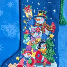 Работа «Новогодний носочек»