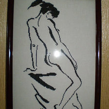 Работа «монохром_девушка»