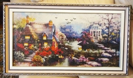 Работа «Дом с беседкой»