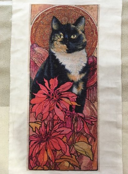 Работа «Пестрая кошка»