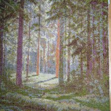 Работа «Утро в лесу»
