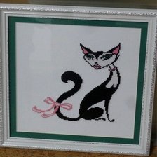 Работа «Мисс Кисс  (Серия Гламурные кошки) из инета»