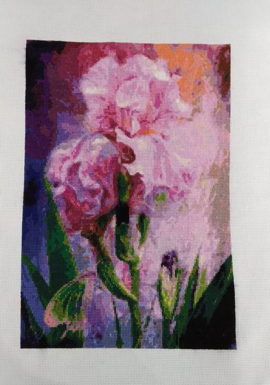 Работа «Ирис акварельный»