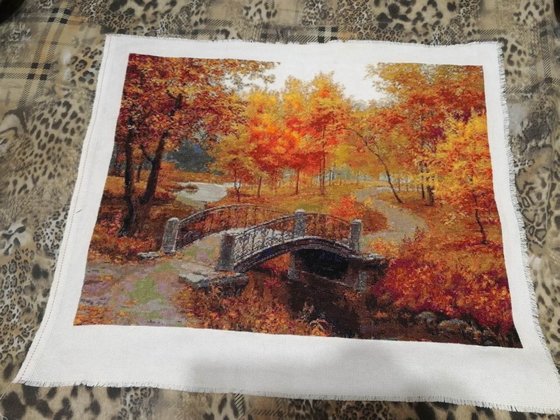 Работа «Осенний мостик»