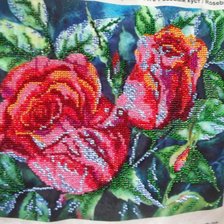 Работа «Розы  в лунном свете»