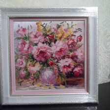 Работа «Розовые пионы,по картине Антонио Джанильятти.»