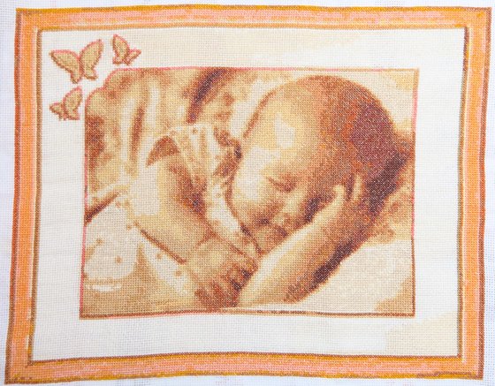 Работа «Малыш спит»