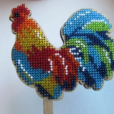 Работа «Бисерный петушок»