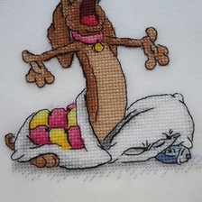 Работа «Такса спит»