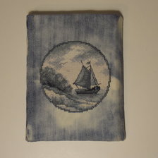 Работа «Вышивка на блокноте»