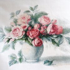 Работа «Этюд с чайными розами»