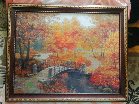 Работа «Осенний мостик»