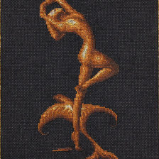 Работа «Девушка со скатом»