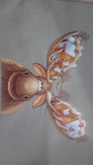 Работа «Рождественский лось»