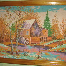 Работа «еще в школе вышивала»