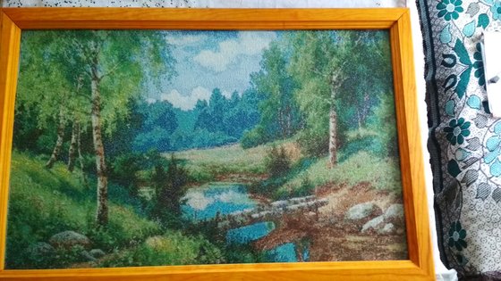 Работа «Утро в лесу»