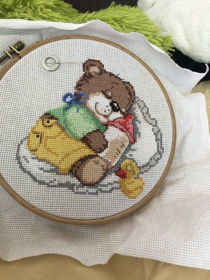 Работа «Спящий медвежонок»