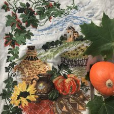 Работа «Натюрморт с тыквой от Риолис»