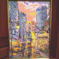 Работа «Закат в Нью-Йорке (июнь 2019)»