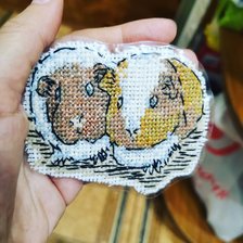 Работа «Брошь "Морские свинки" (сентябрь 2019)»