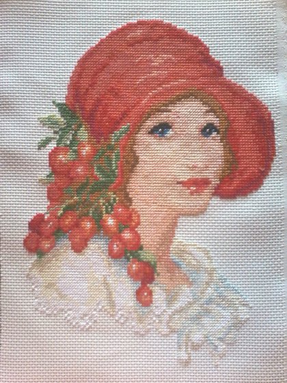 Работа «lady in red hat»