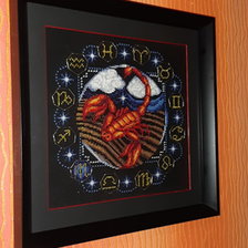 Работа «Вышивка крестом Panna. Знаки зодиака. Скорпион  Размер работы 21»