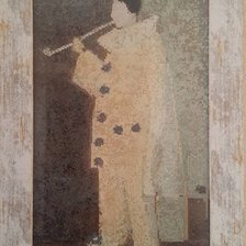 Работа «Georges Seurat. Pierrot with a White Pipe (1883)»