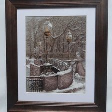 Работа «Зимний Петербург. Вечерняя прогулка (Моя серия "Петербург")»