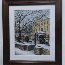 Работа «Зимний Петербург. Дом со львами (Моя серия "Петербург")»