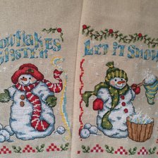 Работа «Снеговики»