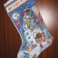 Работа «Новогодний сапожок»