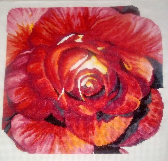 Работа «испанская роза»