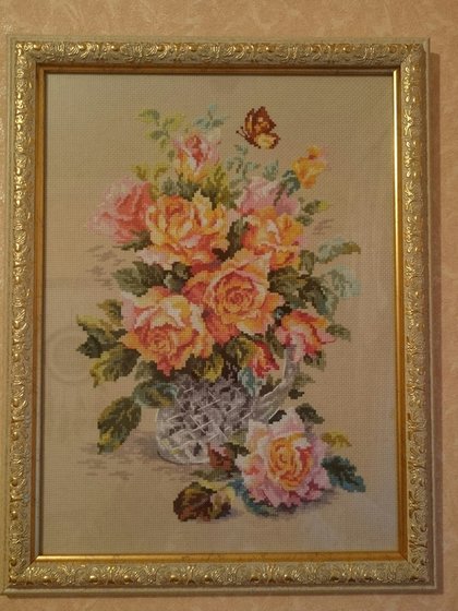 Работа «Чайные розы»