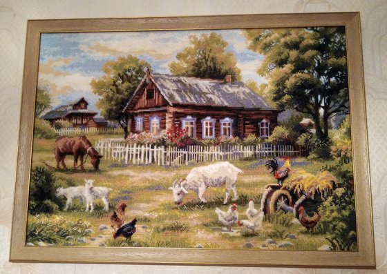 Работа «Деревенский полдень»