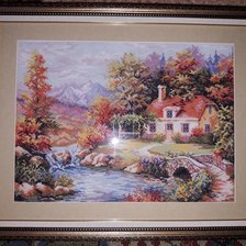 Работа «Золотая осень набор фирмы Чудесная игла»