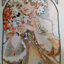 Работа «По мотивам Альфонса Мухи»