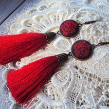 Работа «Серьги Русский стиль»