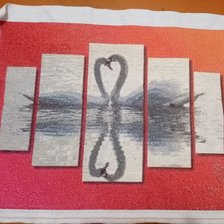 Работа «Лебеди триптих»