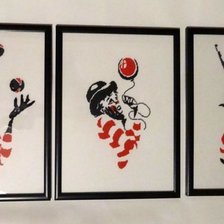 Работа «Триптих "Клоуны"  (из инета)»