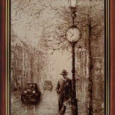 Работа «Серия "Старая фотография" - Под часами. Ожидание.»