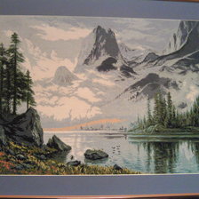 Работа «Горный пейзаж»