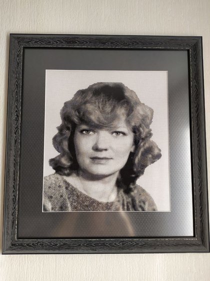 Работа «Портрет жены. По старой фотографии.»